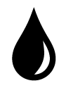 Tourmaline Black Ink Droplet Icon