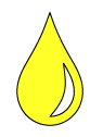 Tourmaline Yellow Ink Droplet Icon